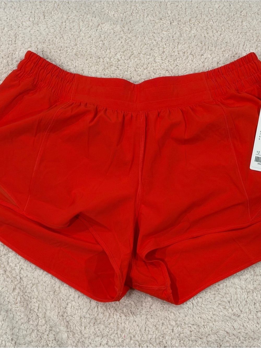 Lululemon Hotty Hot shorts orange cherry ember size 12 nwt